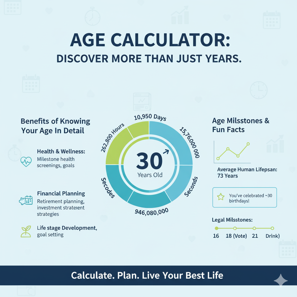 Image showing benefits of a age calculator